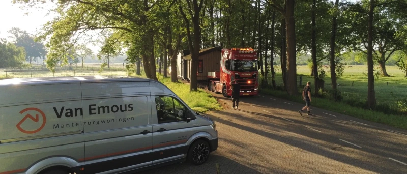 Transport van een mantelzorgwoning