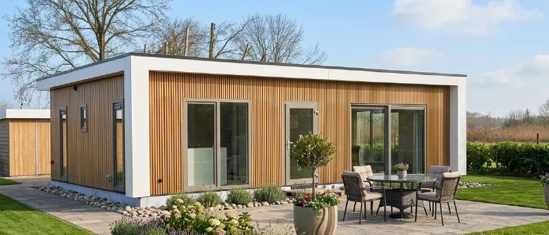 Recent geplaatste mantelzorgwoning door Van Emous Woningen