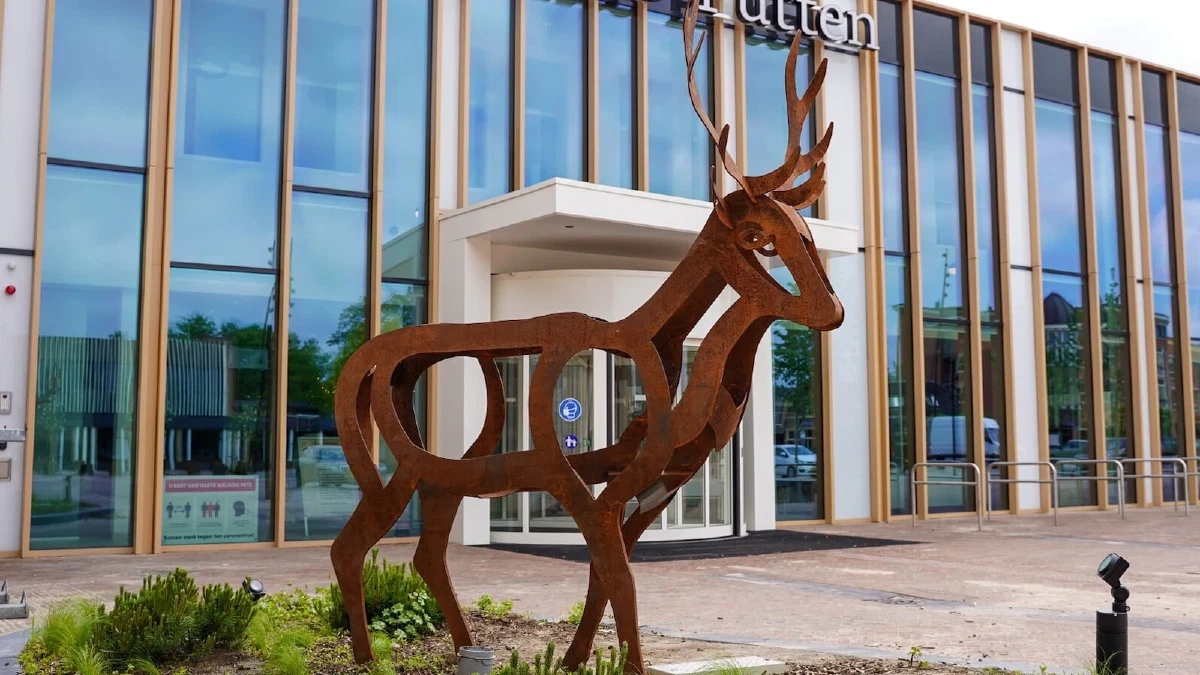 Zicht op de groene omgeving van Putten - Veluwe