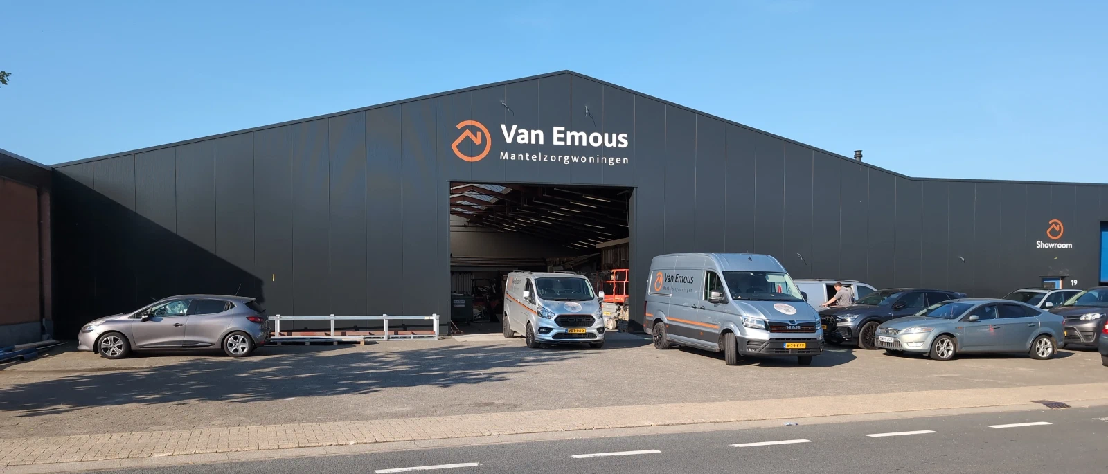 Onze productiehal waar onze woningen gebouwd worden